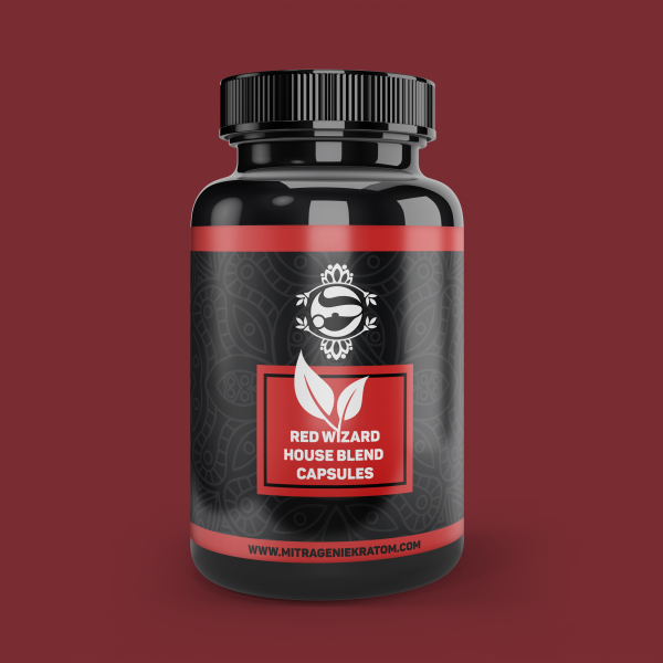 Red Wizard House Blend Kratom Capsules